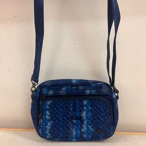 Lug Bag - Retro Blue Carousel XL 2 Crossbody Bag (fair condition, description)